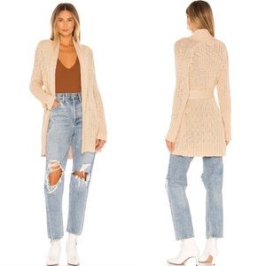 Lovers + Friends Dane tan cardigan size medium
